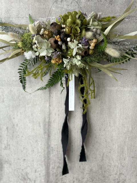 かっちー　おおきな縦長スワッグ　70cm かっちー様専用 おおきな縦長スワッグ 70cm Hanaseisakusyo / Swag